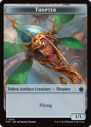 Thopter // Myr Double-Sided Token [Foundations Commander Tokens]