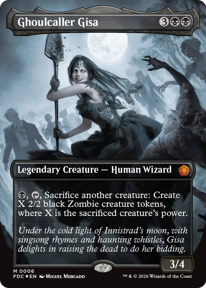 Ghoulcaller Gisa (Borderless) [Foundations Commander]